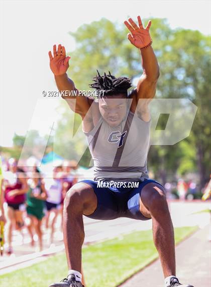 Thumbnail 2 in CHSAA Track & Field 5A Championships (Boys Long Jump) photogallery.