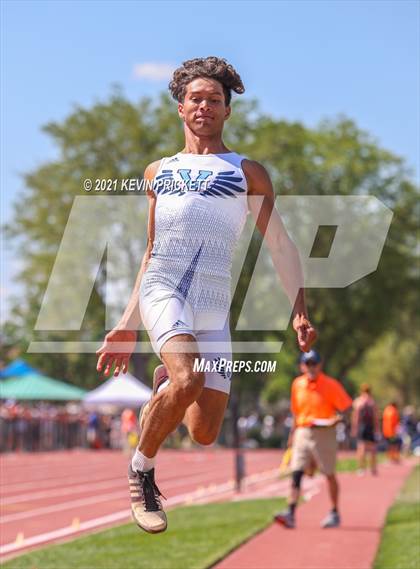 Thumbnail 2 in CHSAA Track & Field 5A Championships (Boys Long Jump) photogallery.