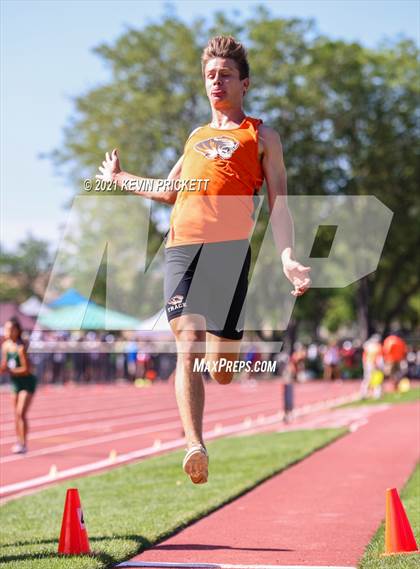 Thumbnail 3 in CHSAA Track & Field 5A Championships (Boys Long Jump) photogallery.