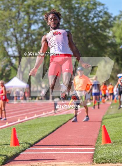 Thumbnail 2 in CHSAA Track & Field 5A Championships (Boys Long Jump) photogallery.