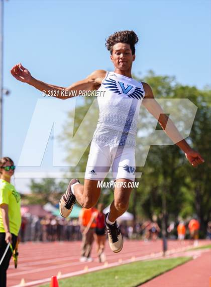 Thumbnail 3 in CHSAA Track & Field 5A Championships (Boys Long Jump) photogallery.