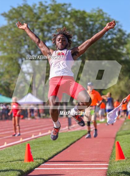 Thumbnail 3 in CHSAA Track & Field 5A Championships (Boys Long Jump) photogallery.