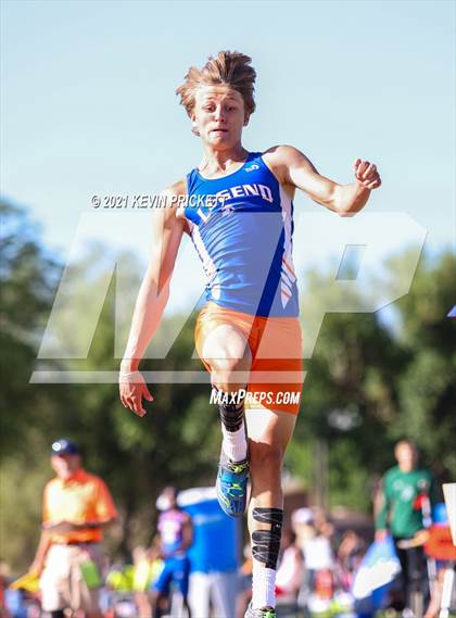 Thumbnail 2 in CHSAA Track & Field 5A Championships (Boys Long Jump) photogallery.