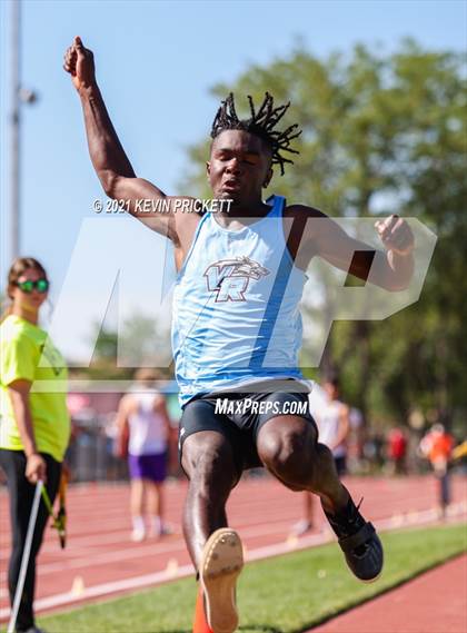 Thumbnail 2 in CHSAA Track & Field 5A Championships (Boys Long Jump) photogallery.