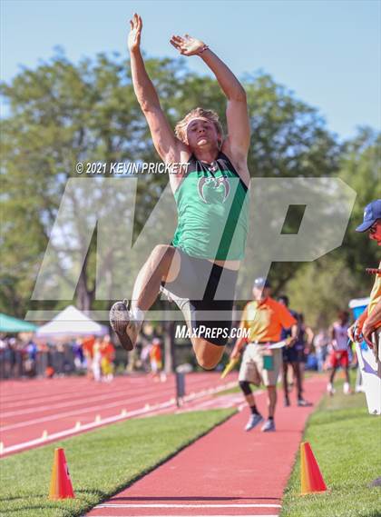 Thumbnail 2 in CHSAA Track & Field 5A Championships (Boys Long Jump) photogallery.