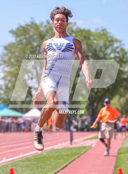 Thumbnail 2 in CHSAA Track & Field 5A Championships (Boys Long Jump) photogallery.