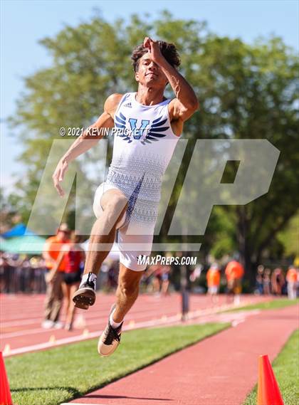 Thumbnail 2 in CHSAA Track & Field 5A Championships (Boys Long Jump) photogallery.