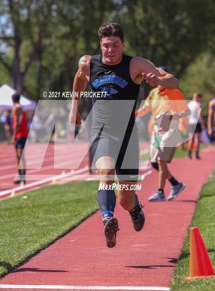 Thumbnail 3 in CHSAA Track & Field 5A Championships (Boys Long Jump) photogallery.