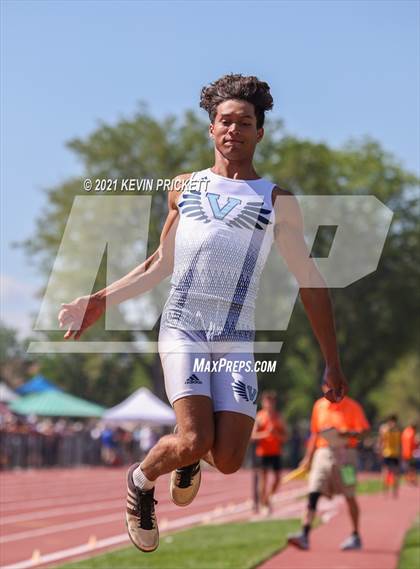 Thumbnail 2 in CHSAA Track & Field 5A Championships (Boys Long Jump) photogallery.