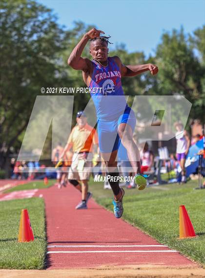 Thumbnail 3 in CHSAA Track & Field 5A Championships (Boys Long Jump) photogallery.