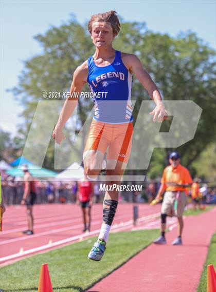 Thumbnail 1 in CHSAA Track & Field 5A Championships (Boys Long Jump) photogallery.