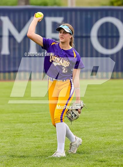 Thumbnail 3 in Indianola vs Marion (Xavier Softball Classic) photogallery.