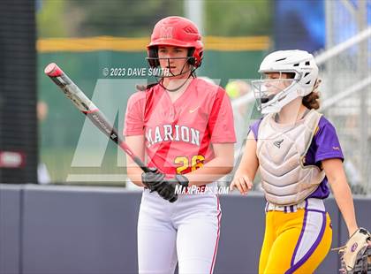 Thumbnail 2 in Indianola vs Marion (Xavier Softball Classic) photogallery.
