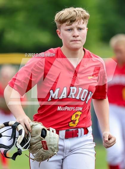 Thumbnail 2 in Indianola vs Marion (Xavier Softball Classic) photogallery.