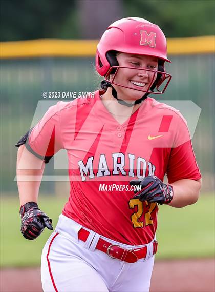 Thumbnail 2 in Indianola vs Marion (Xavier Softball Classic) photogallery.