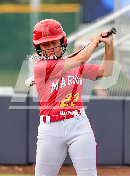 Thumbnail 1 in Indianola vs Marion (Xavier Softball Classic) photogallery.