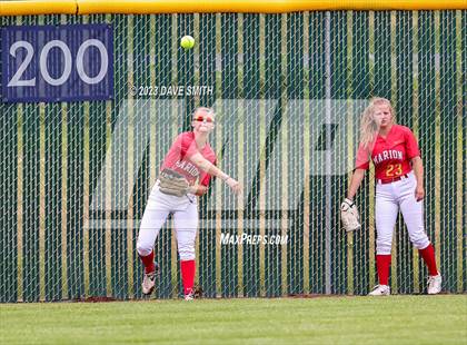 Thumbnail 2 in Indianola vs Marion (Xavier Softball Classic) photogallery.