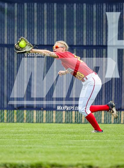 Thumbnail 2 in Indianola vs Marion (Xavier Softball Classic) photogallery.