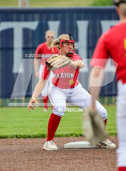 Thumbnail 3 in Indianola vs Marion (Xavier Softball Classic) photogallery.