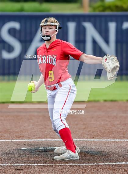 Thumbnail 1 in Indianola vs Marion (Xavier Softball Classic) photogallery.
