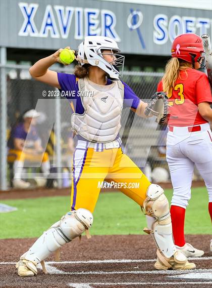Thumbnail 1 in Indianola vs Marion (Xavier Softball Classic) photogallery.