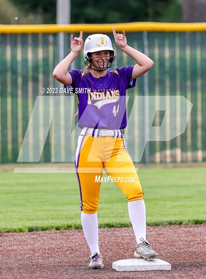Thumbnail 3 in Indianola vs Marion (Xavier Softball Classic) photogallery.