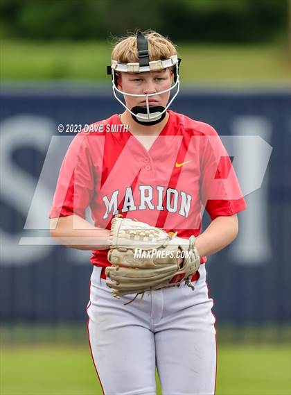 Thumbnail 3 in Indianola vs Marion (Xavier Softball Classic) photogallery.