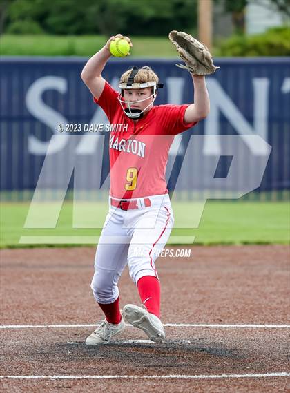 Thumbnail 1 in Indianola vs Marion (Xavier Softball Classic) photogallery.