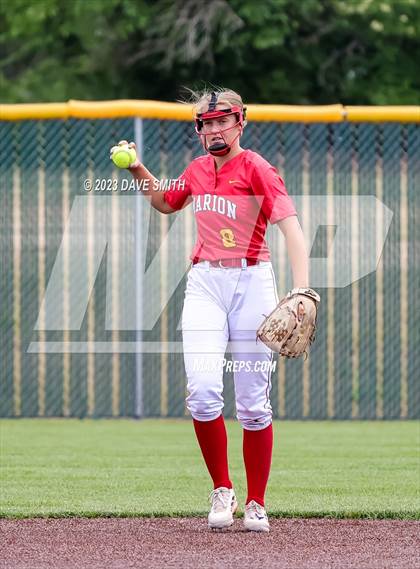 Thumbnail 2 in Indianola vs Marion (Xavier Softball Classic) photogallery.