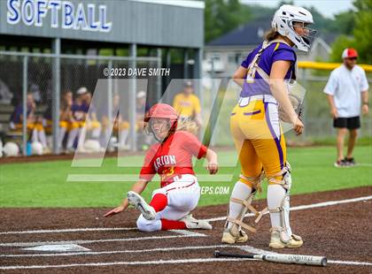 Thumbnail 3 in Indianola vs Marion (Xavier Softball Classic) photogallery.