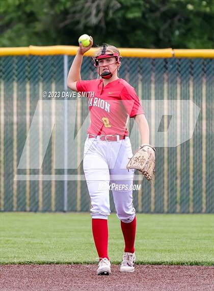 Thumbnail 3 in Indianola vs Marion (Xavier Softball Classic) photogallery.