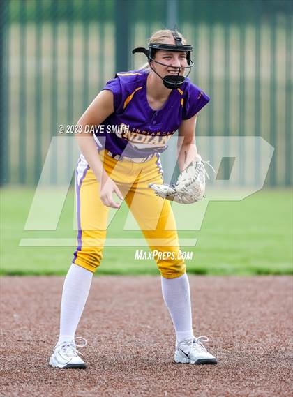 Thumbnail 3 in Indianola vs Marion (Xavier Softball Classic) photogallery.