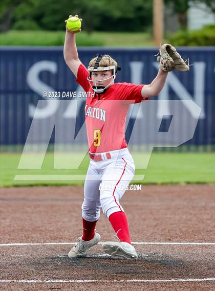 Thumbnail 2 in Indianola vs Marion (Xavier Softball Classic) photogallery.