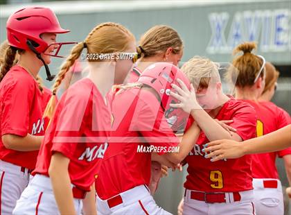 Thumbnail 2 in Indianola vs Marion (Xavier Softball Classic) photogallery.