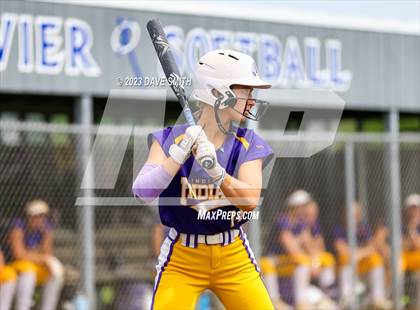 Thumbnail 3 in Indianola vs Marion (Xavier Softball Classic) photogallery.