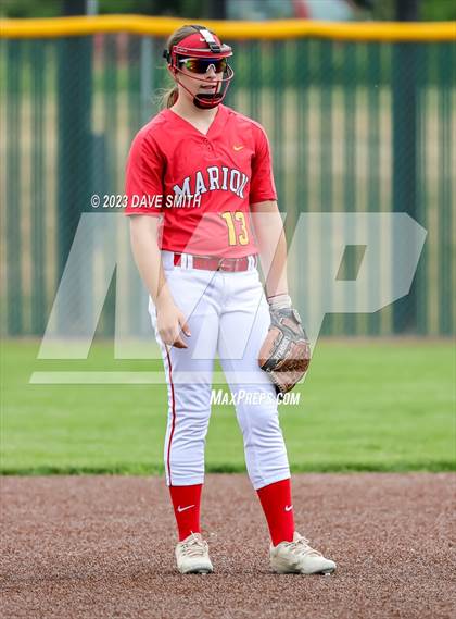 Thumbnail 3 in Indianola vs Marion (Xavier Softball Classic) photogallery.