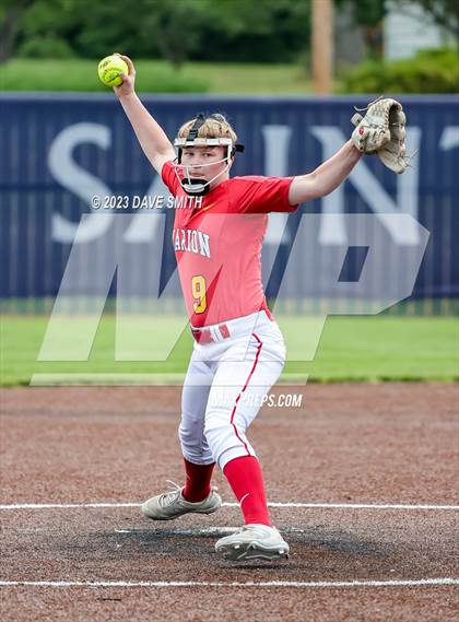 Thumbnail 1 in Indianola vs Marion (Xavier Softball Classic) photogallery.