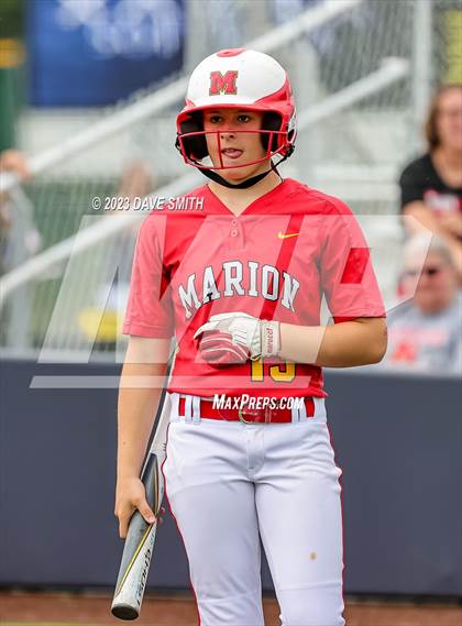 Thumbnail 1 in Indianola vs Marion (Xavier Softball Classic) photogallery.