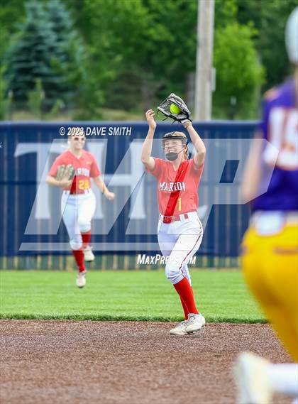 Thumbnail 1 in Indianola vs Marion (Xavier Softball Classic) photogallery.