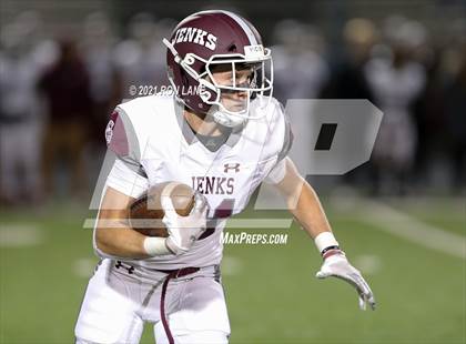 Thumbnail 3 in Jenks vs Mustang (OSSAA 6A D1 Round 2 Playoff) photogallery.