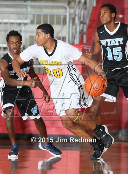 Thumbnail 3 in Wyatt vs. Triple A Academy (Thanksgiving Hoopfest) photogallery.