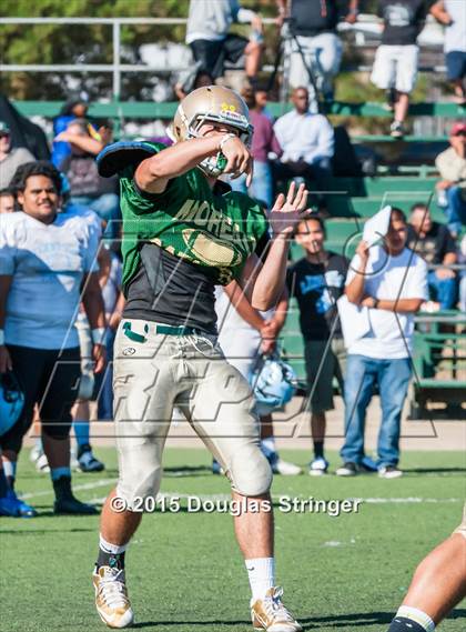 Thumbnail 3 in Moreau Catholic vs Tennyson (Scrimmages at Tennyson) photogallery.