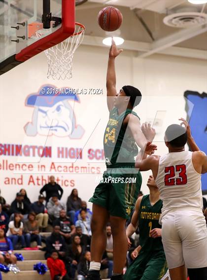 Thumbnail 3 in Notre Dame vs. George Washington Prep (CIF SoCal Regional D3 Round 2) photogallery.