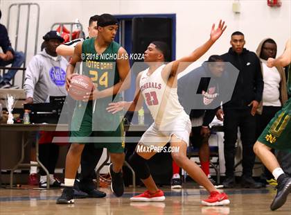 Thumbnail 2 in Notre Dame vs. George Washington Prep (CIF SoCal Regional D3 Round 2) photogallery.