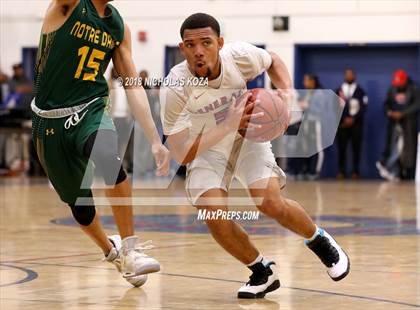 Thumbnail 3 in Notre Dame vs. George Washington Prep (CIF SoCal Regional D3 Round 2) photogallery.