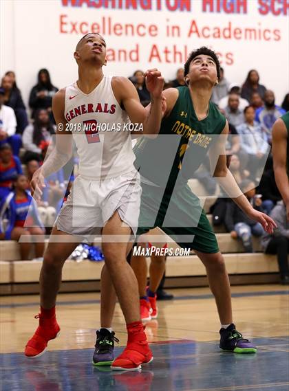 Thumbnail 2 in Notre Dame vs. George Washington Prep (CIF SoCal Regional D3 Round 2) photogallery.