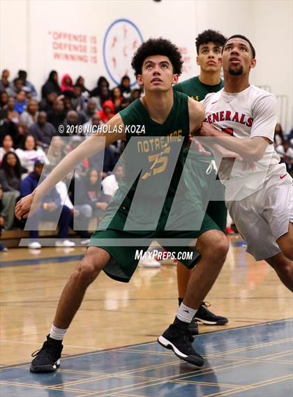 Thumbnail 1 in Notre Dame vs. George Washington Prep (CIF SoCal Regional D3 Round 2) photogallery.