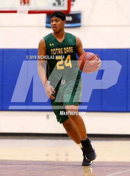Thumbnail 2 in Notre Dame vs. George Washington Prep (CIF SoCal Regional D3 Round 2) photogallery.