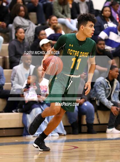 Thumbnail 3 in Notre Dame vs. George Washington Prep (CIF SoCal Regional D3 Round 2) photogallery.