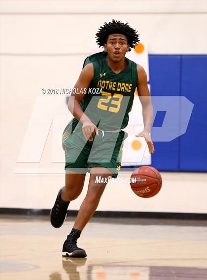 Thumbnail 2 in Notre Dame vs. George Washington Prep (CIF SoCal Regional D3 Round 2) photogallery.
